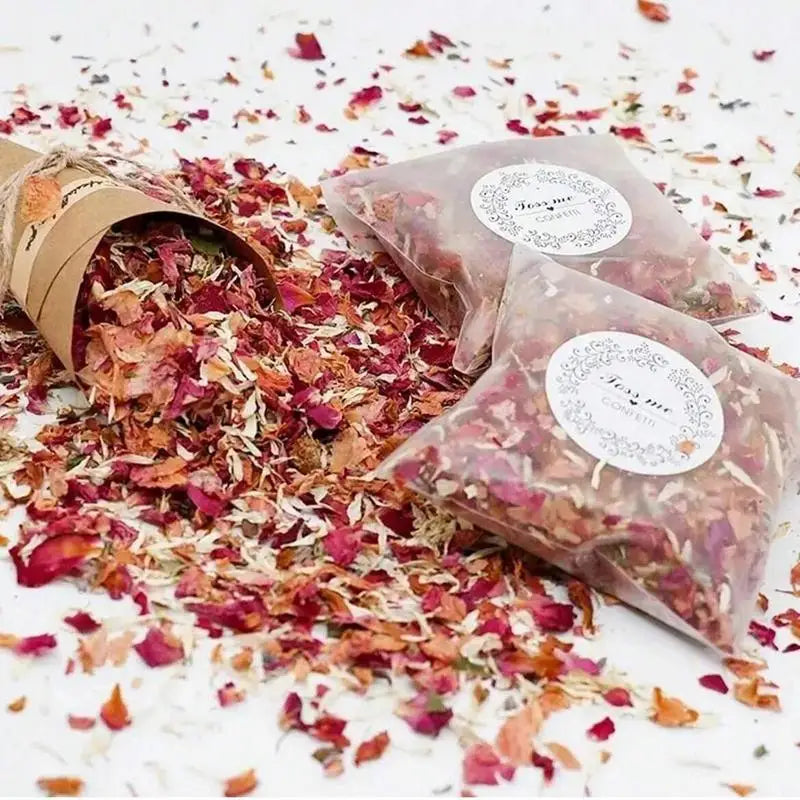 Wedding Confetti Dried Flower Natural Dried Flower Rose Petals Dried Flower Petals for Weddings Confetti Wedding Party Decor
