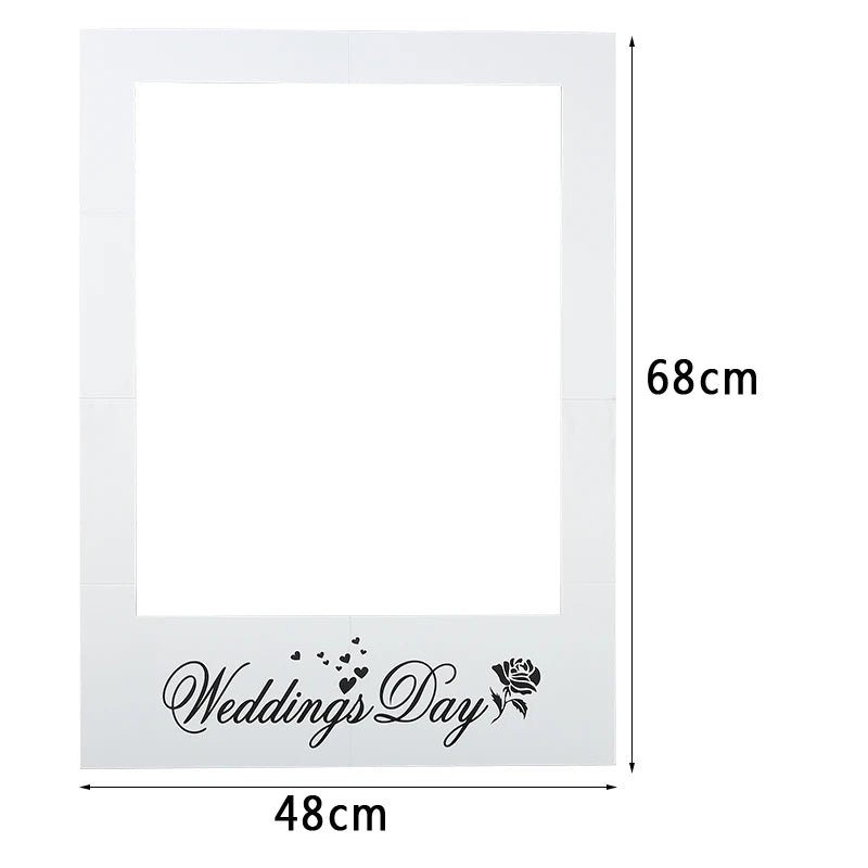 68cm * 48cm Wedding Photo Booth props