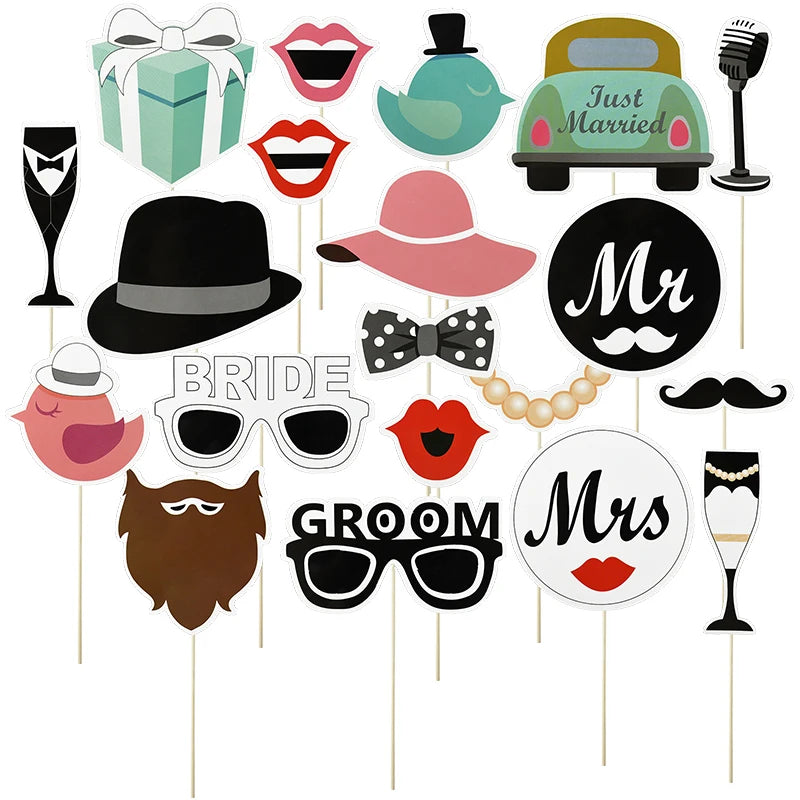 Wedding Decoration Photo Booth props
