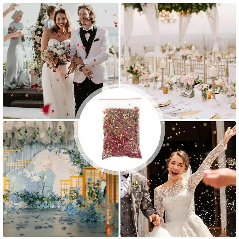 Wedding Confetti Dried Flower Natural Dried Flower Rose Petals Dried Flower Petals for Weddings Confetti Wedding Party Decor