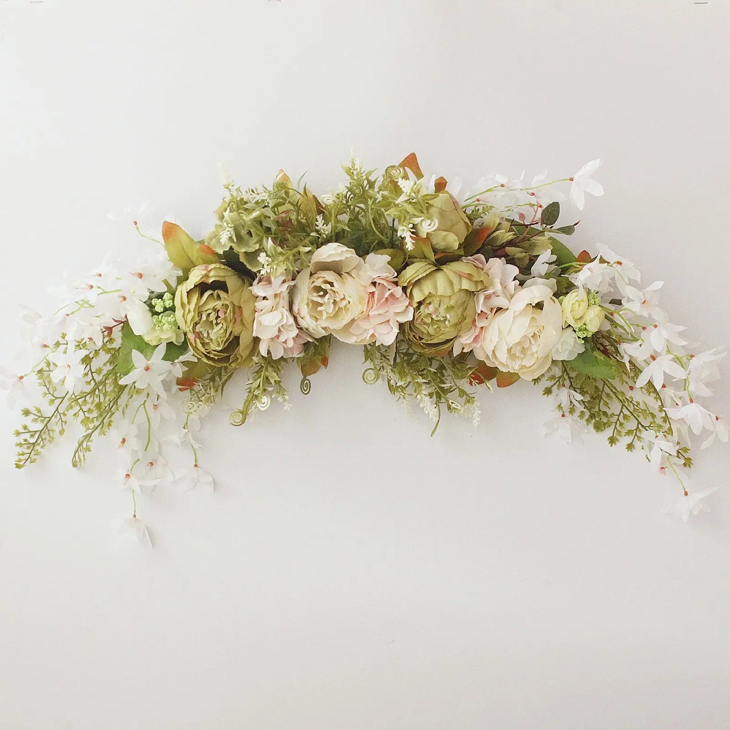 Artifial Flowers For Wedding Arch Decoration Front Door Hanging Flower String Bedroom Wall Decor Table Flower Row Fake Plants