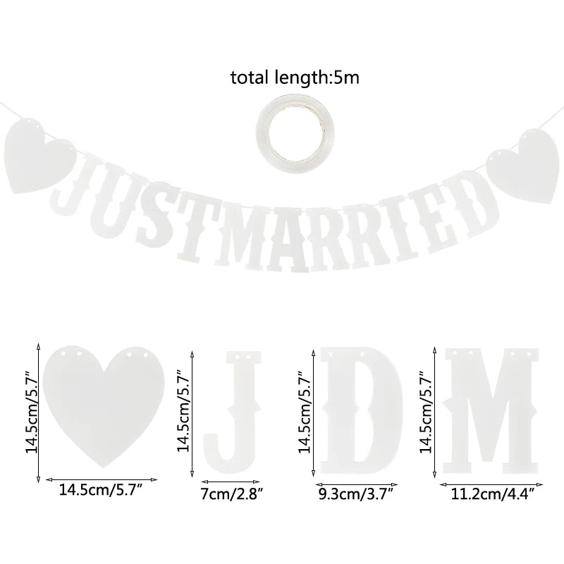 68cm * 48cm Wedding Photo Booth props