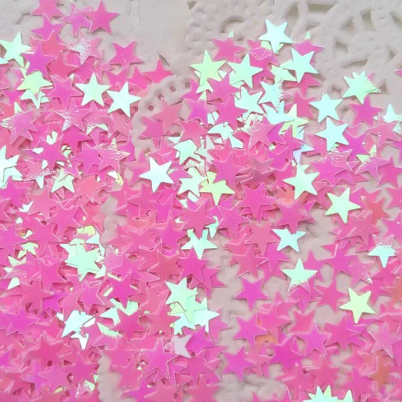 15g Iridescent Sparkle Star Glitter Confetti 6MM Gold For New Year Confetti Party Table Scatter Christmas Decor DIY Supplie