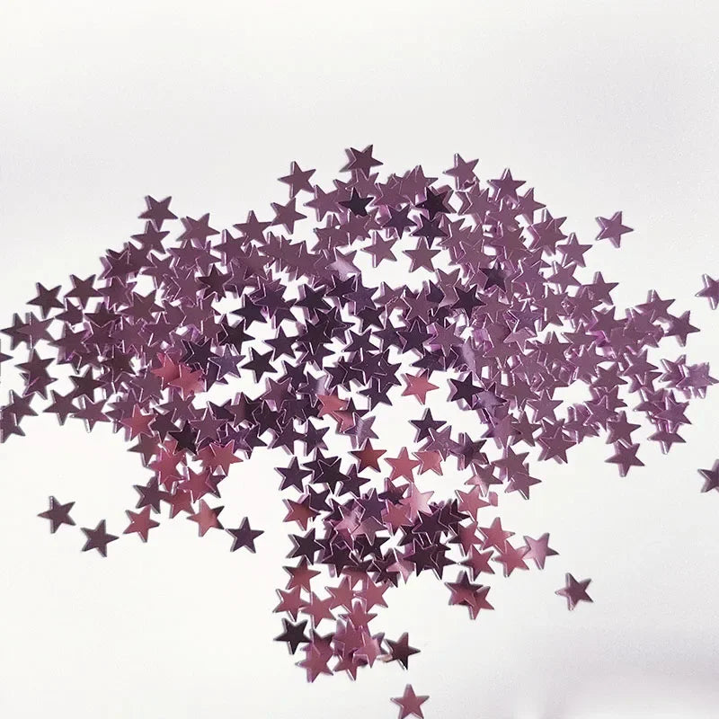 15g Iridescent Sparkle Star Glitter Confetti 6MM Gold For New Year Confetti Party Table Scatter Christmas Decor DIY Supplie