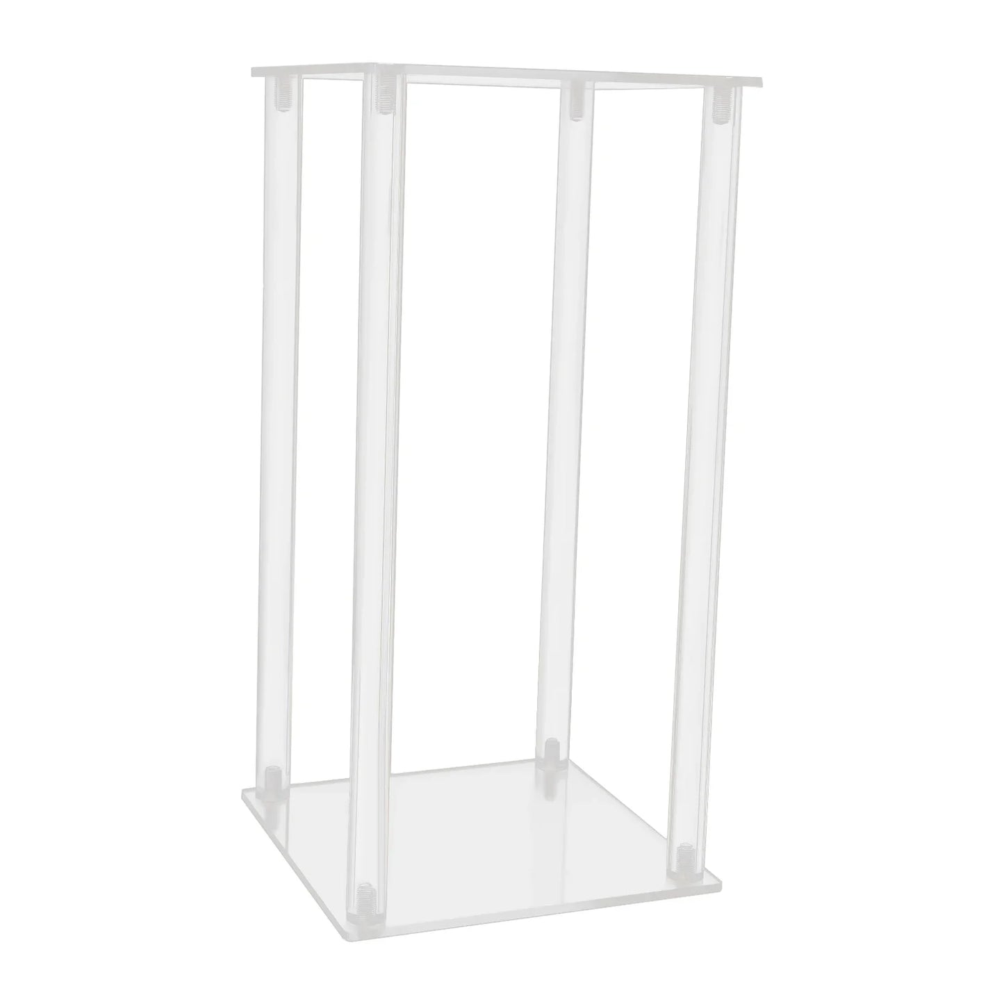 10PCS Clear Acrylic Wedding Flower Stands Rectangular holder For Weddings, Birthday Parties, Baby Showers,etc