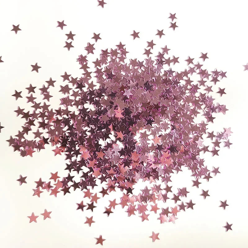 15g Iridescent Sparkle Star Glitter Confetti 6MM Gold For New Year Confetti Party Table Scatter Christmas Decor DIY Supplie
