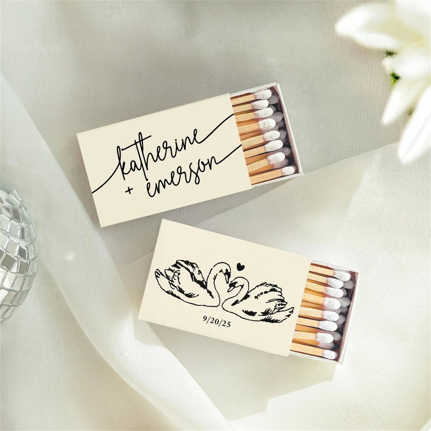 Printed Matchboxes, Personalized Wedding Matchboxes, Handmade Matchboxes, Bulk Matchboxes, Sage Green Colored Matchbox