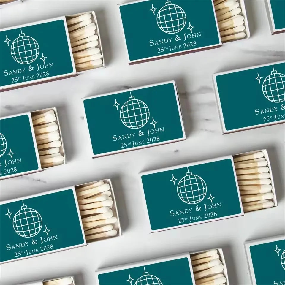 Printed Matchboxes, Personalized Wedding Matchboxes, Handmade Matchboxes, Bulk Matchboxes, Sage Green Colored Matchbox