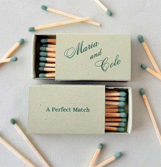 Printed Matchboxes, Personalized Wedding Matchboxes, Handmade Matchboxes, Bulk Matchboxes, Sage Green Colored Matchbox