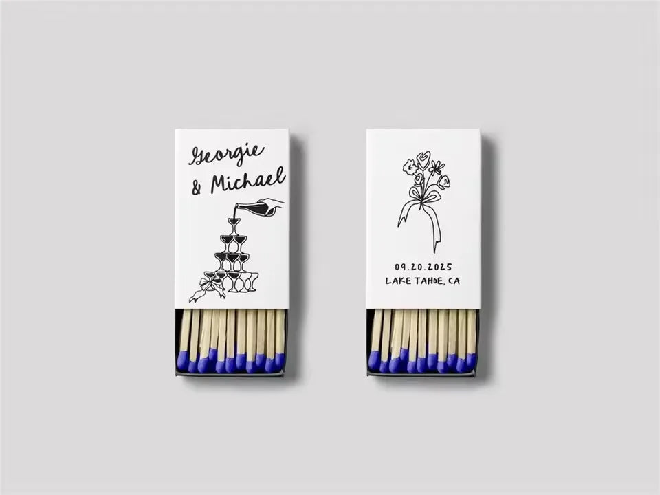 Printed Matchboxes, Personalized Wedding Matchboxes, Handmade Matchboxes, Bulk Matchboxes, Sage Green Colored Matchbox