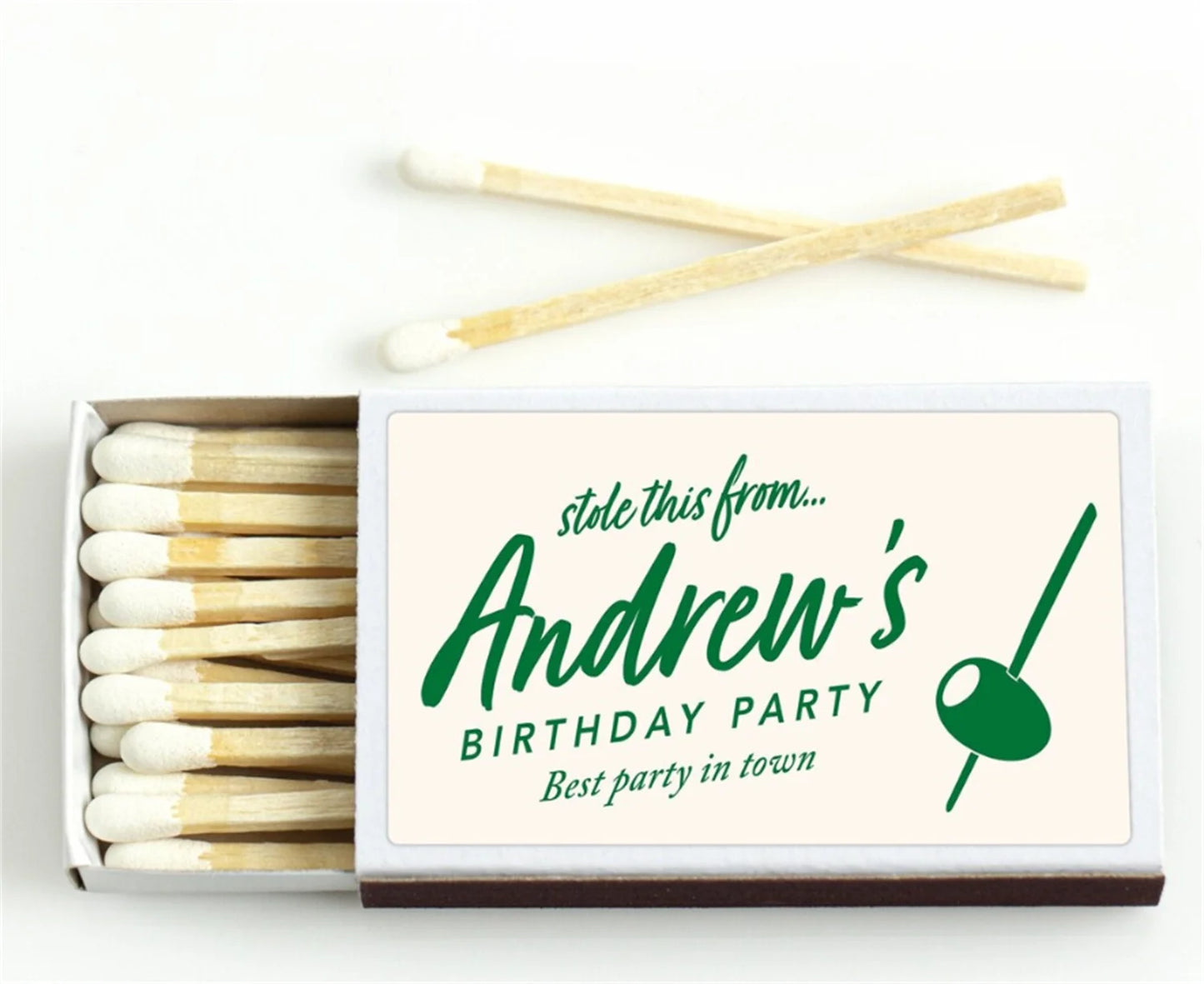 Printed Matchboxes, Personalized Wedding Matchboxes, Handmade Matchboxes, Bulk Matchboxes, Sage Green Colored Matchbox