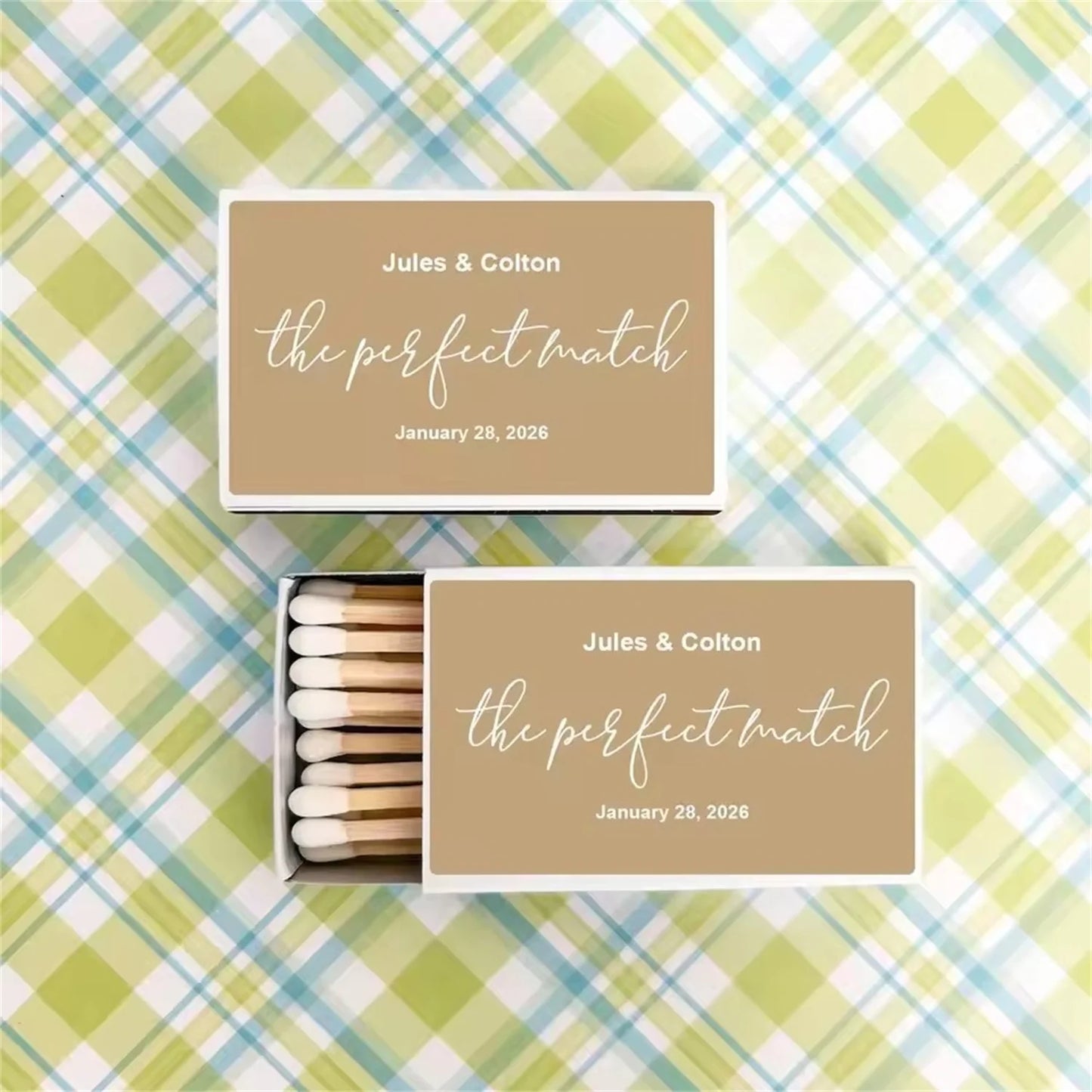 Printed Matchboxes, Personalized Wedding Matchboxes, Handmade Matchboxes, Bulk Matchboxes, Sage Green Colored Matchbox